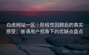 白虎网站一区｜阶段性回顾后的真实感受：普通用户视角下的优缺点盘点