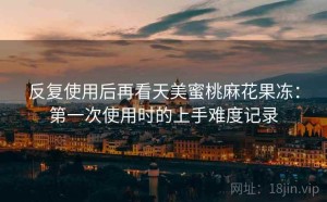 反复使用后再看天美蜜桃麻花果冻：第一次使用时的上手难度记录