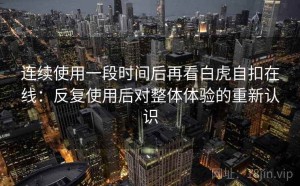 连续使用一段时间后再看白虎自扣在线：反复使用后对整体体验的重新认识