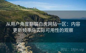 从用户角度聊聊白虎网站一区：内容更新频率与实际可用性的观察