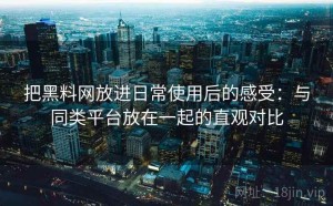 把黑料网放进日常使用后的感受：与同类平台放在一起的直观对比