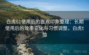 白虎91使用后的直观印象整理：长期使用后的效率变化与习惯调整，白虎t恤