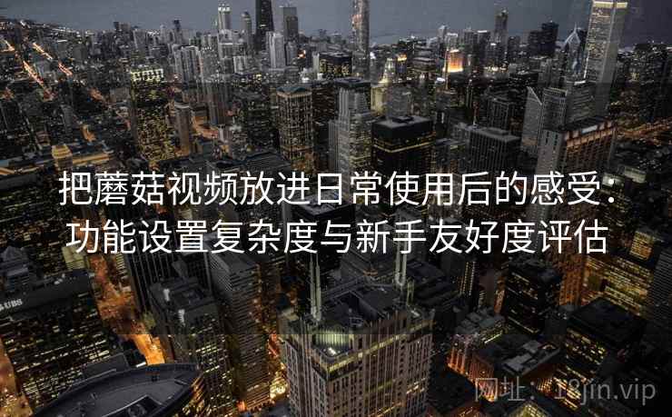 把蘑菇视频放进日常使用后的感受：功能设置复杂度与新手友好度评估