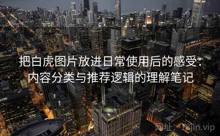 把白虎图片放进日常使用后的感受：内容分类与推荐逻辑的理解笔记
