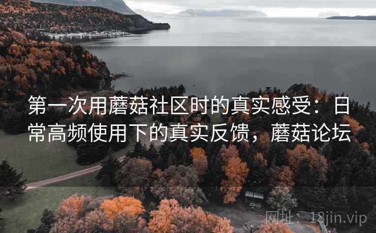 第一次用蘑菇社区时的真实感受:日常高频使用下的真实反馈,蘑菇论坛 第一次用蘑菇社区时的真实感受:日常高频使用下的真实反馈,蘑菇论坛