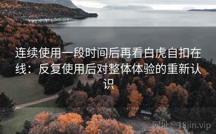 连续使用一段时间后再看白虎自扣在线:反复使用后对整体体验的重新认识 连续使用一段时间后再看白虎自扣在线:反复使用后对整体体验的重新认识
